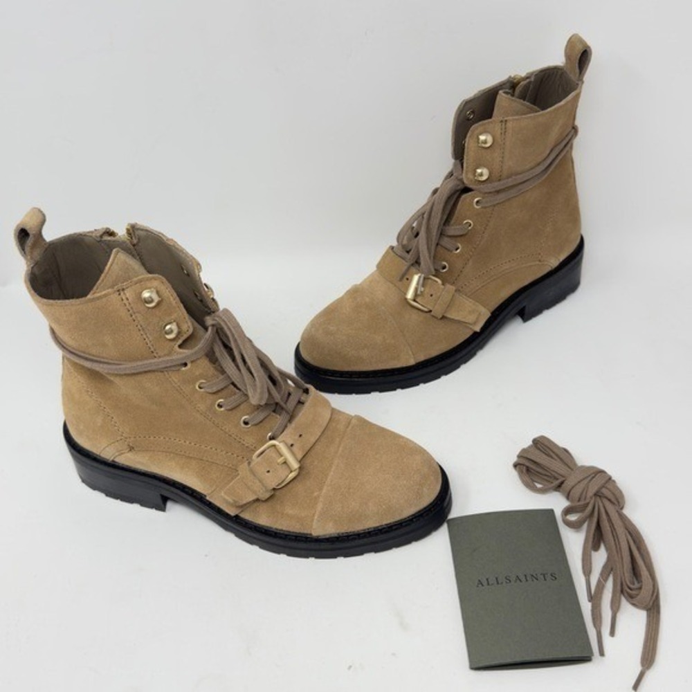 Allsaints Donita Suede Ankle Boots size 38